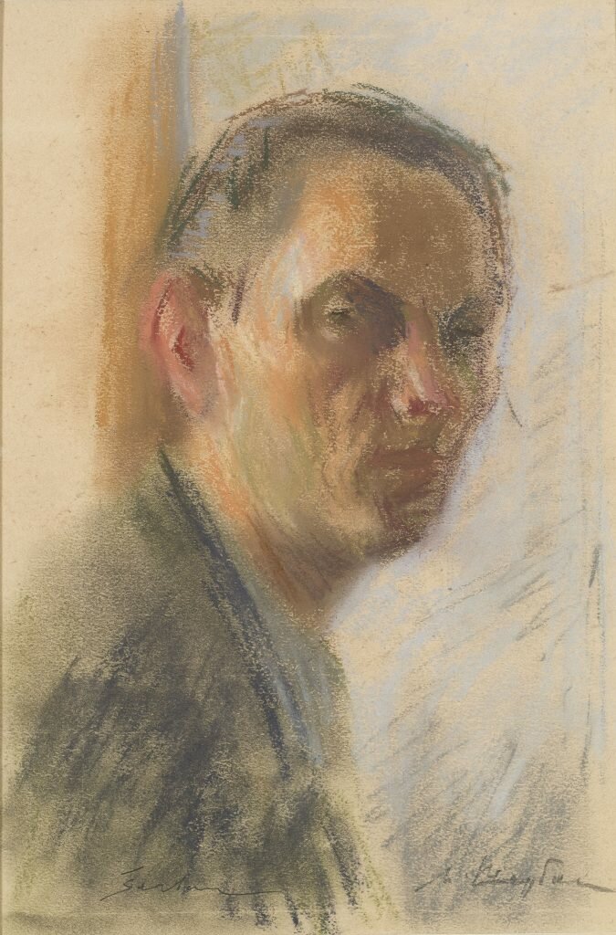 milenko-serban-autoportret-oko-1955-pastel-na-hartiji